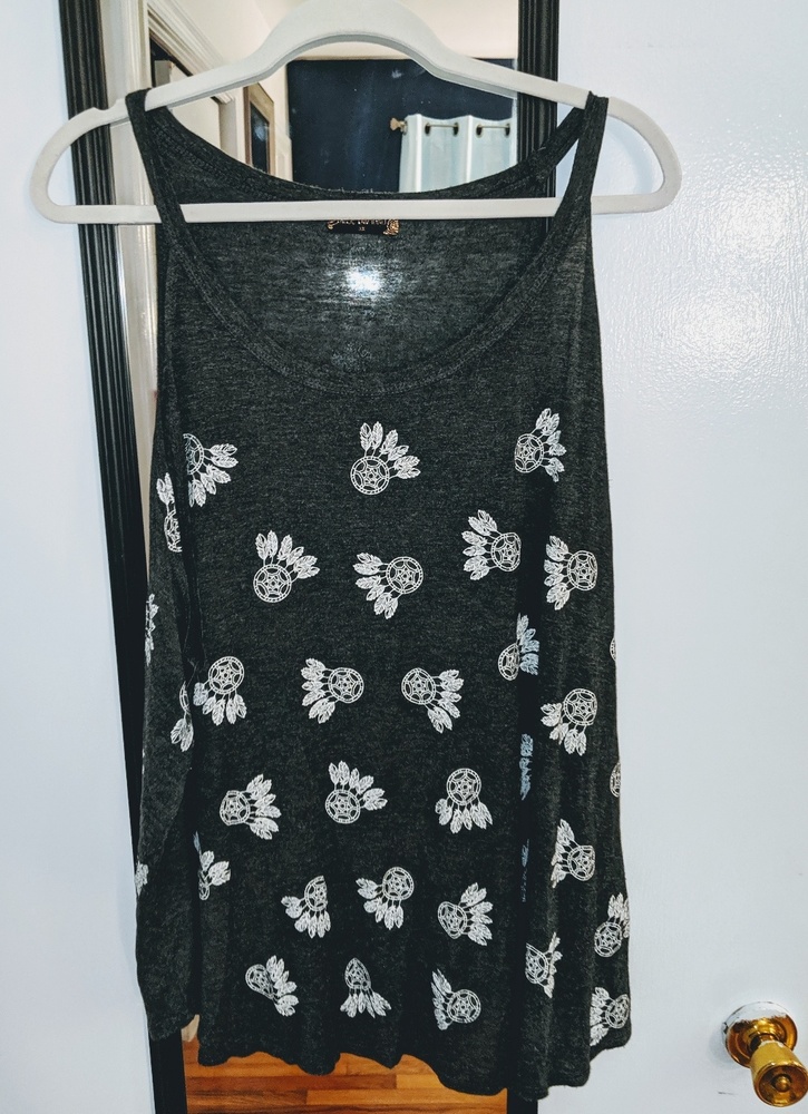 Rose Diamond Grey Dream Catcher Tank